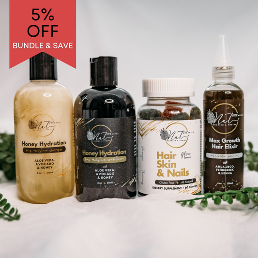 Growth+Moisture vegan hair growth set